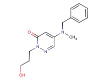 5-[benzyl(methyl)amino]-2-(3-hydroxypropyl)-3(2H)-pyridazinone