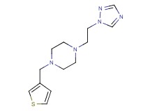 1-(3-thienylmethyl)-4-[2-(1H-1,2,4-triazol-1-yl)ethyl]piperazine