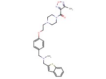 (1-benzothien-2-ylmethyl)methyl[4-(2-{4-[(4-methyl-1,2,5-oxadiazol-3-yl)carbonyl]-1-piperazinyl}ethoxy)benzyl]amine