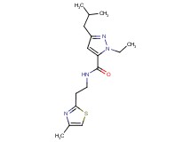 1-ethyl-3-isobutyl-N-[2-(4-methyl-1,3-thiazol-2-yl)ethyl]-1H-pyrazole-5-carboxamide