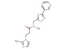 N-methyl-3-(2-methyl-1H-imidazol-1-yl)-N-{[3-(3-pyridinyl)-1,2,4-oxadiazol-5-yl]methyl}propanamide