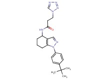 N-[1-(4-tert-butylphenyl)-4,5,6,7-tetrahydro-1H-indazol-4-yl]-3-(1H-tetrazol-1-yl)propanamide
