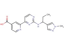 2-(2-{[1-(1-methyl-1H-pyrazol-4-yl)propyl]amino}pyrimidin-4-yl)isonicotinic acid