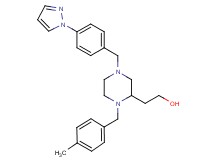 2-{1-(4-methylbenzyl)-4-[4-(1H-pyrazol-1-yl)benzyl]-2-piperazinyl}ethanol