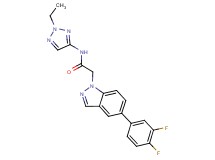 2-[5-(3,4-difluorophenyl)-1H-indazol-1-yl]-N-(2-ethyl-2H-1,2,3-triazol-4-yl)acetamide