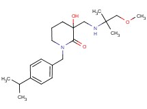 3-hydroxy-1-(4-isopropylbenzyl)-3-{[(2-methoxy-1,1-dimethylethyl)amino]methyl}piperidin-2-one