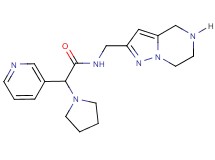 2-(3-pyridinyl)-2-(1-pyrrolidinyl)-N-(4,5,6,7-tetrahydropyrazolo[1,5-a]pyrazin-2-ylmethyl)acetamide dihydrochloride