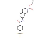 ethyl 7-{[4-(trifluoromethyl)benzoyl]amino}-3,4-dihydroisoquinoline-2(1H)-carboxylate