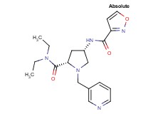(4S)-N,N-diethyl-4-[(isoxazol-3-ylcarbonyl)amino]-1-(pyridin-3-ylmethyl)-L-prolinamide