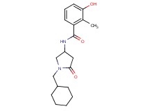 N-[1-(cyclohexylmethyl)-5-oxopyrrolidin-3-yl]-3-hydroxy-2-methylbenzamide