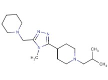1-isobutyl-4-[4-methyl-5-(piperidin-1-ylmethyl)-4H-1,2,4-triazol-3-yl]piperidine