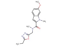 N-[(5-ethyl-1,3,4-oxadiazol-2-yl)methyl]-6-methoxy-N,1-dimethyl-1H-indole-2-carboxamide