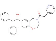 2,2-diphenyl-1-[4-(3-pyridinylacetyl)-2,3,4,5-tetrahydro-1,4-benzoxazepin-7-yl]ethanol