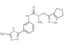 N-methyl-N'-[3-(5-methyl-4H-1,2,4-triazol-3-yl)phenyl]-N-(1,4,5,6-tetrahydrocyclopenta[c]pyrazol-3-ylmethyl)urea