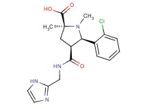 (2S*,4S*,5R*)-5-(2-chlorophenyl)-4-{[(1H-imidazol-2-ylmethyl)amino]carbonyl}-1,2-dimethylpyrrolidine-2-carboxylic acid