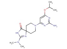 8-(2-amino-6-isopropoxypyrimidin-4-yl)-2-(dimethylamino)-1,3,8-triazaspiro[4.5]dec-1-en-4-one
