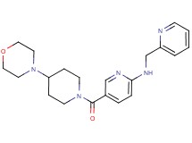 5-[(4-morpholin-4-ylpiperidin-1-yl)carbonyl]-N-(pyridin-2-ylmethyl)pyridin-2-amine