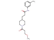 3-[1-(3-methoxypropanoyl)-4-piperidinyl]-N-(3-methylphenyl)propanamide