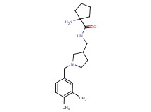 1-amino-N-{[1-(3,4-dimethylbenzyl)-3-pyrrolidinyl]methyl}cyclopentanecarboxamide dihydrochloride