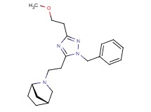 (1S*,4R*)-2-{2-[1-benzyl-3-(2-methoxyethyl)-1H-1,2,4-triazol-5-yl]ethyl}-2-azabicyclo[2.2.1]heptane
