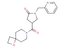 4-(1-oxa-7-azaspiro[3.5]non-7-ylcarbonyl)-1-(2-pyridinylmethyl)-2-pyrrolidinone