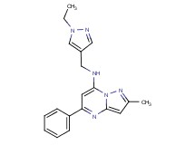 N-[(1-ethyl-1H-pyrazol-4-yl)methyl]-2-methyl-5-phenylpyrazolo[1,5-a]pyrimidin-7-amine