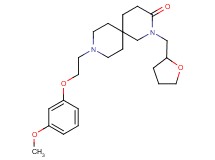 9-[2-(3-methoxyphenoxy)ethyl]-2-(tetrahydrofuran-2-ylmethyl)-2,9-diazaspiro[5.5]undecan-3-one