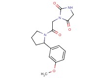 3-{2-[2-(3-methoxyphenyl)-1-pyrrolidinyl]-2-oxoethyl}-2,4-imidazolidinedione