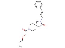 2-[(2E)-3-phenylprop-2-en-1-yl]-8-(propoxyacetyl)-2,8-diazaspiro[4.5]decan-3-one
