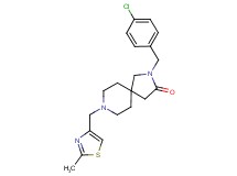 2-(4-chlorobenzyl)-8-[(2-methyl-1,3-thiazol-4-yl)methyl]-2,8-diazaspiro[4.5]decan-3-one
