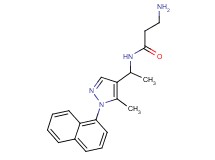 N~1~-{1-[5-methyl-1-(1-naphthyl)-1H-pyrazol-4-yl]ethyl}-beta-alaninamide hydrochloride