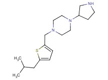 1-[(5-isobutyl-2-thienyl)methyl]-4-(3-pyrrolidinyl)piperazine dihydrochloride