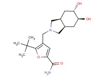 5-tert-butyl-4-{[(3aR*,5S*,6S*,7aS*)-5,6-dihydroxyoctahydro-2H-isoindol-2-yl]methyl}-2-furamide