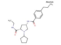 (4S)-1-cyclopentyl-N-ethyl-4-[(4-propylbenzoyl)amino]-L-prolinamide