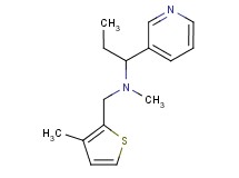 N-methyl-N-[(3-methyl-2-thienyl)methyl]-1-pyridin-3-ylpropan-1-amine