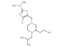 2-(4-{[4-chloro-2-(dimethylamino)-1,3-thiazol-5-yl]methyl}-1-isobutyl-2-piperazinyl)ethanol