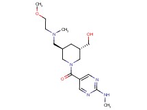 ((3S*,5R*)-5-{[(2-methoxyethyl)(methyl)amino]methyl}-1-{[2-(methylamino)-5-pyrimidinyl]carbonyl}-3-piperidinyl)methanol