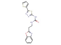 N-[2-(1,3-benzoxazol-2-yl)ethyl]-N'-[5-(2-thienyl)-1,3,4-thiadiazol-2-yl]urea