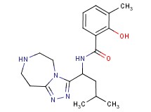 2-hydroxy-3-methyl-N-[3-methyl-1-(6,7,8,9-tetrahydro-5H-[1,2,4]triazolo[4,3-d][1,4]diazepin-3-yl)butyl]benzamide