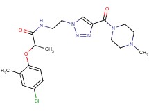 2-(4-chloro-2-methylphenoxy)-N-(2-{4-[(4-methyl-1-piperazinyl)carbonyl]-1H-1,2,3-triazol-1-yl}ethyl)propanamide