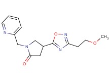 4-[3-(2-methoxyethyl)-1,2,4-oxadiazol-5-yl]-1-(2-pyridinylmethyl)-2-pyrrolidinone