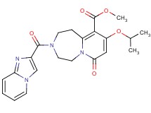 methyl 3-(imidazo[1,2-a]pyridin-2-ylcarbonyl)-9-isopropoxy-7-oxo-1,2,3,4,5,7-hexahydropyrido[1,2-d][1,4]diazepine-10-carboxylate
