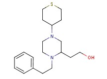 2-[1-(2-phenylethyl)-4-(tetrahydro-2H-thiopyran-4-yl)-2-piperazinyl]ethanol