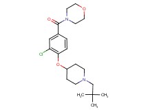 4-(3-chloro-4-{[1-(2,2-dimethylpropyl)piperidin-4-yl]oxy}benzoyl)morpholine