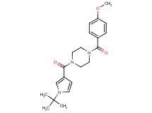 1-[(1-tert-butyl-1H-pyrrol-3-yl)carbonyl]-4-(4-methoxybenzoyl)piperazine