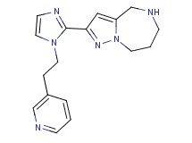 2-{1-[2-(3-pyridinyl)ethyl]-1H-imidazol-2-yl}-5,6,7,8-tetrahydro-4H-pyrazolo[1,5-a][1,4]diazepine dihydrochloride