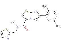 6-(2,5-dimethylphenyl)-N-methyl-N-(1,3-thiazol-2-ylmethyl)imidazo[2,1-b][1,3]thiazole-3-carboxamide