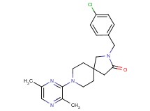 2-(4-chlorobenzyl)-8-(3,6-dimethyl-2-pyrazinyl)-2,8-diazaspiro[4.5]decan-3-one