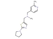 N-methyl-1-(2-methylpyridin-4-yl)-N-[(2-pyrrolidin-1-yl-1,3-thiazol-5-yl)methyl]methanamine