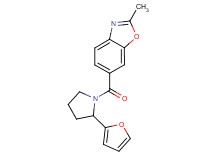 6-{[2-(2-furyl)pyrrolidin-1-yl]carbonyl}-2-methyl-1,3-benzoxazole